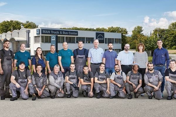 Umbau des MAN Truck & Bus Schweiz Servicebetrieb Bussigny