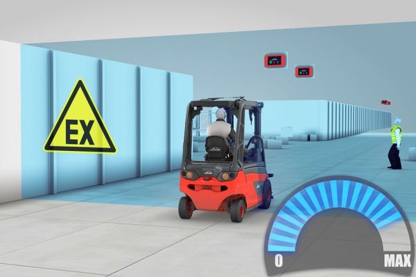 Linde Safety Guard intelligentes Assistenzsystem für Stapler- & Flurförderzeuge